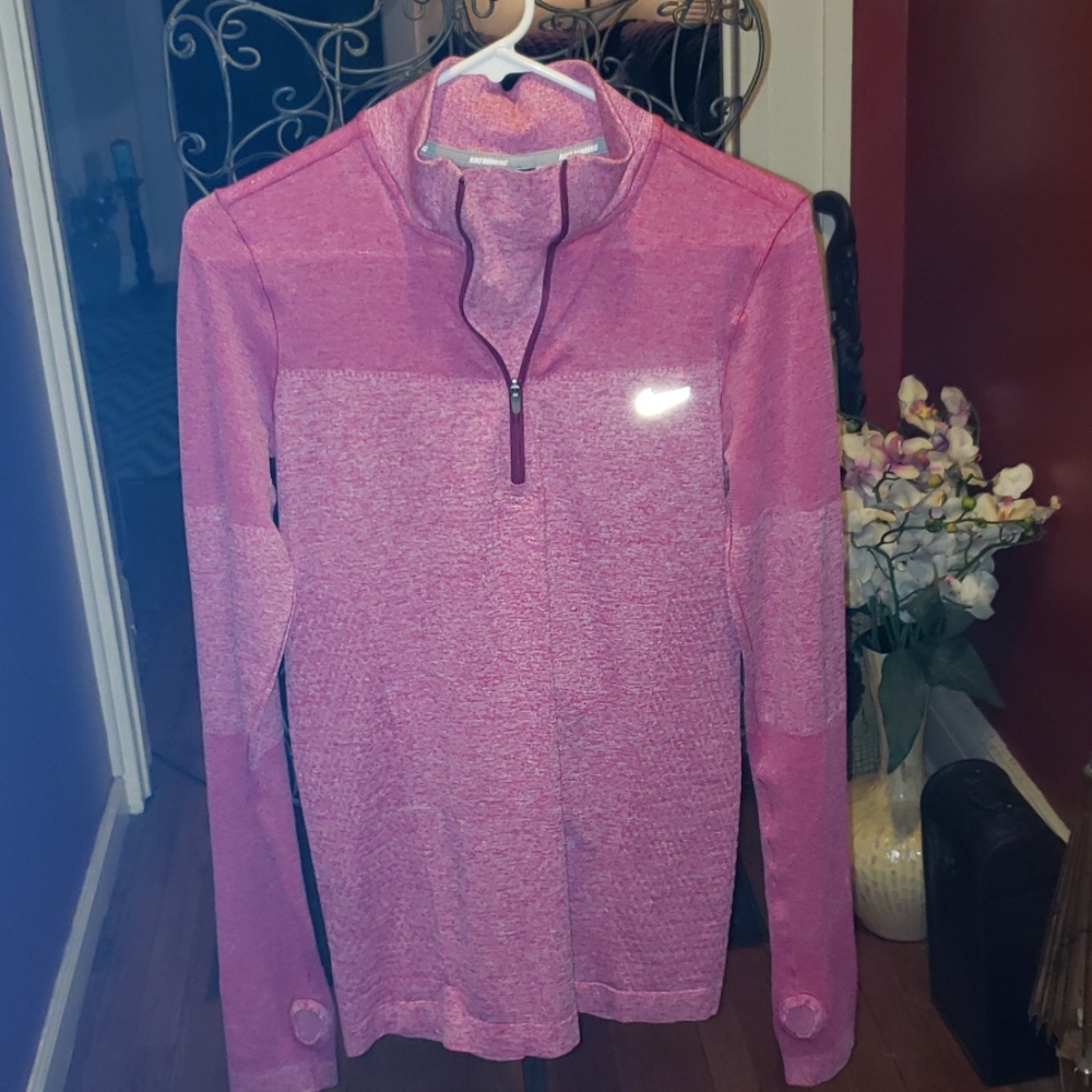 Nike running dri fit half zip shirt